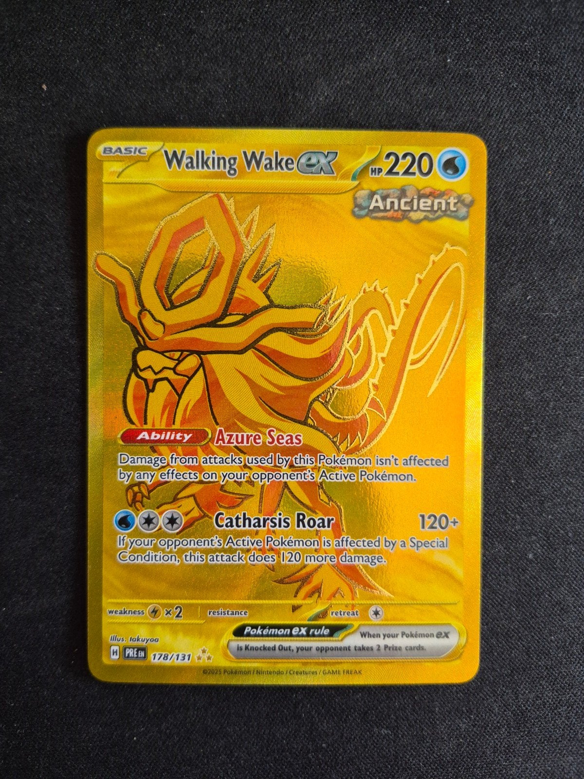 Pokemon Kaart Walking Wake EX (PRE 178), Ophalen of Verzenden, Nieuw, Losse kaart, Foil