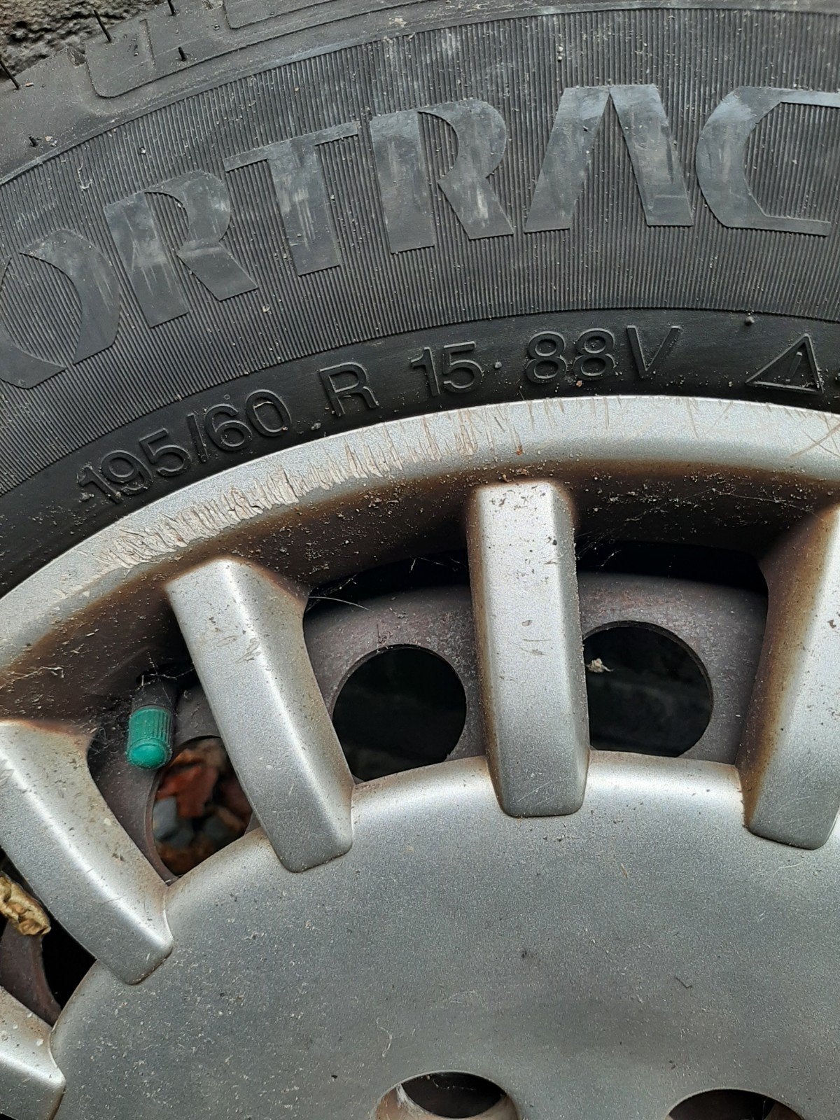 Gebruikte Sportrac banden met Saab velgen, Auto-onderdelen, Banden en Velgen, Ophalen, 15 inch, 195 mm, Zomerbanden