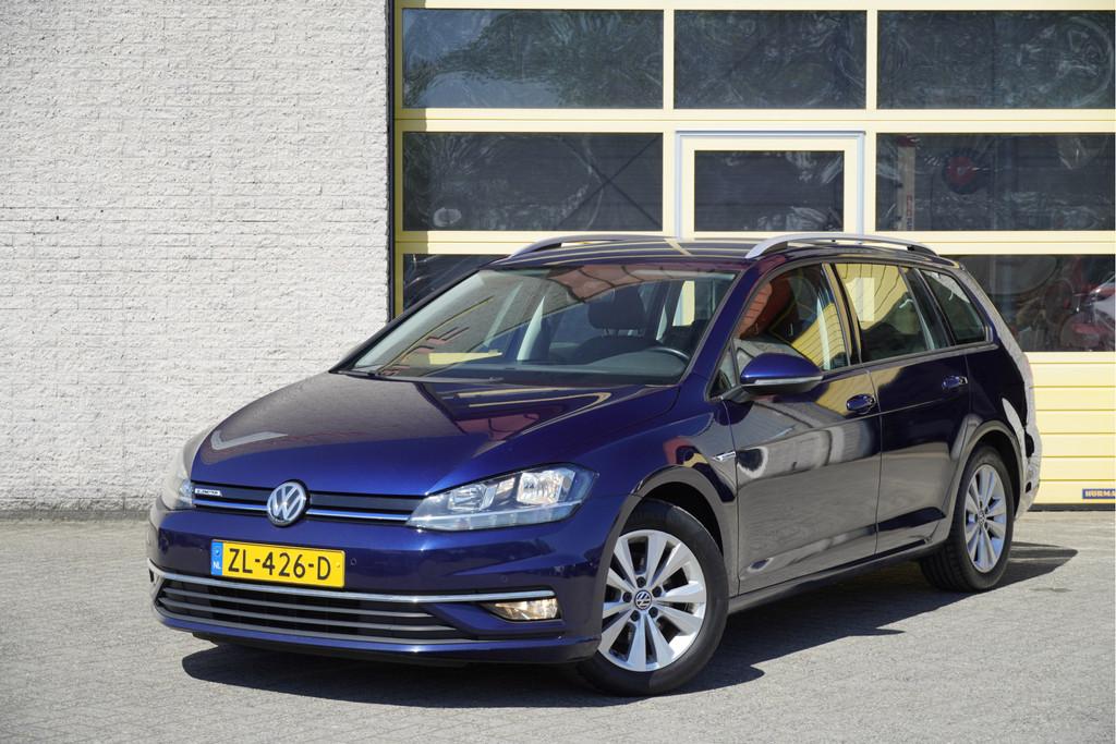 Volkswagen Golf Variant 1.5 TSI 131PK Automaat! Highline BJ2, 4 cilinders, Blauw, Alcantara, Origineel Nederlands