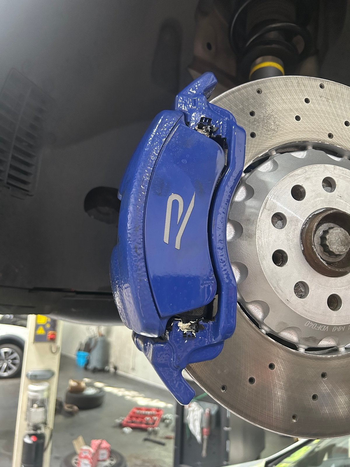 Blauwe remklauwen golf 8 R, Ophalen, Gebruikt, Universele onderdelen