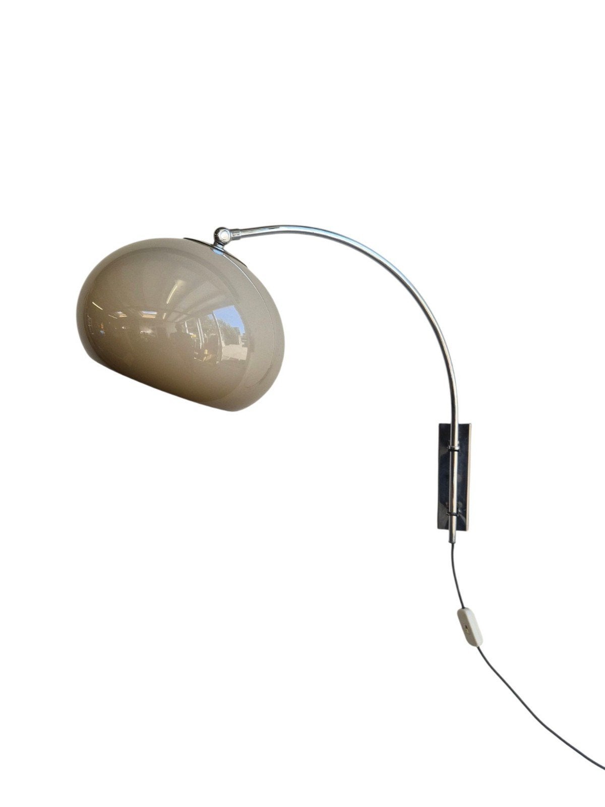 Vintage Dijkstra mushroom wand booglamp, Met schakelaar, Overige merken, Gebruikt, Kunststof