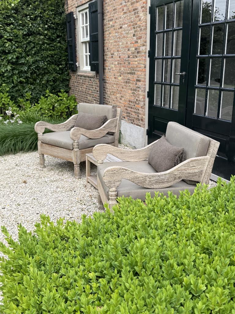 20% korting op set Aura Peeperkorn buitenmeubels, Ophalen, 5 zitplaatsen, Bank, Teakhout
