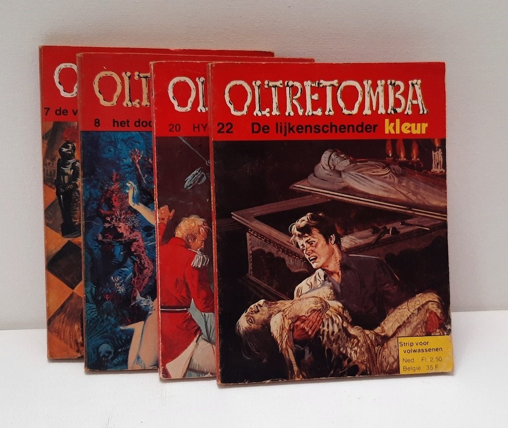 c046-25 boekjes, OLTRETOMBA, strips voor volwassenen., Gelezen, Europa, Ophalen of Verzenden, Meerdere comics