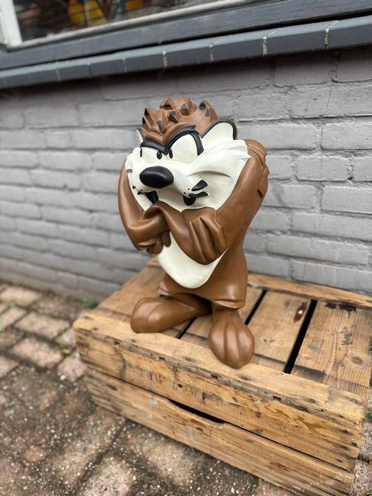 Taz Devil Looney Tunes Beeld - Grote Decoratie Figuur, Ophalen, Gebruikt, Beeldje of Figuurtje, .
