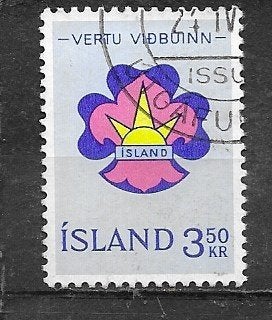IJsland, mi.378, gestempeld, Verzenden, Overige landen, Gestempeld