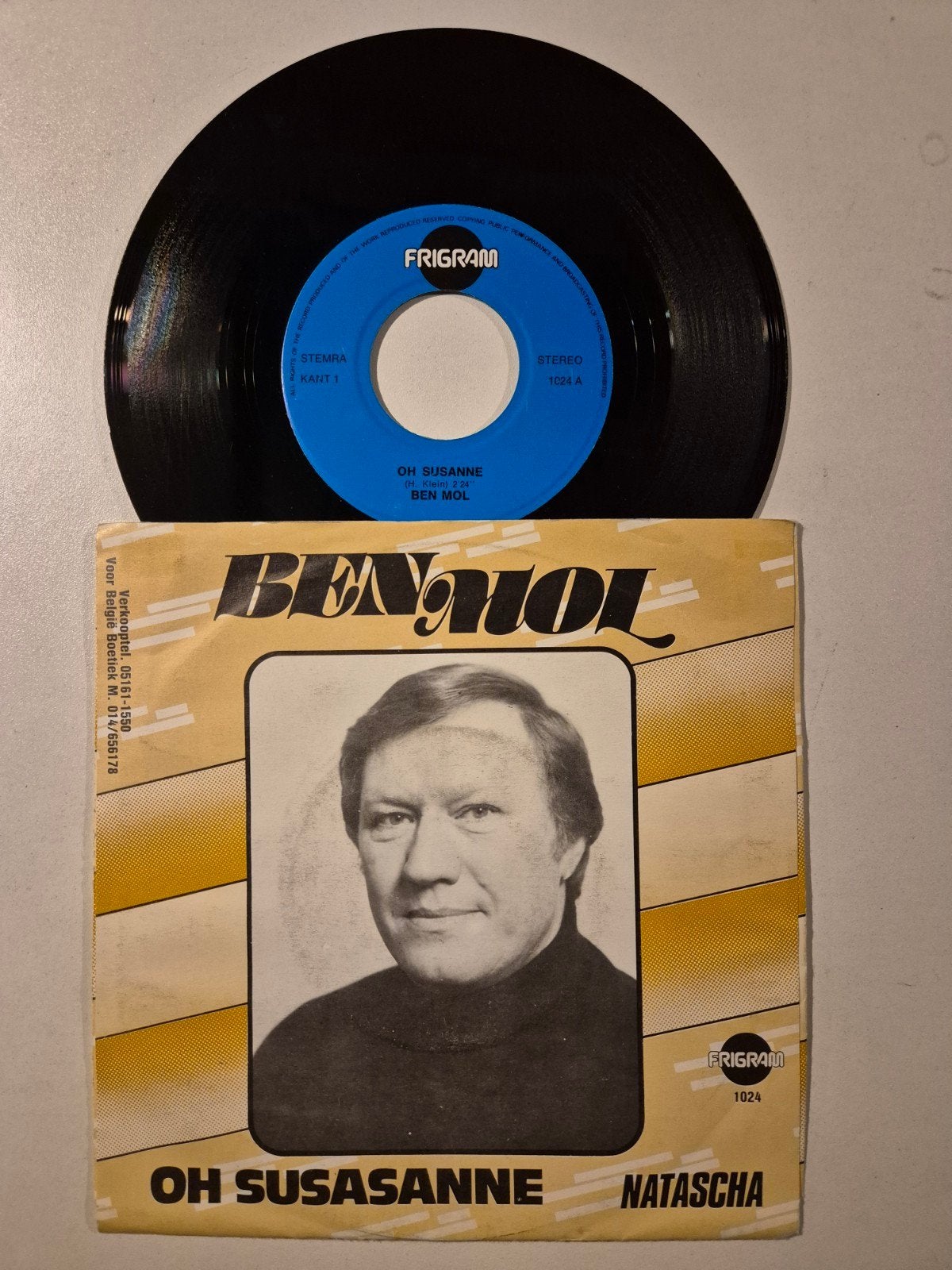 Ben Mol-Oh Suzanne, Cd's en Dvd's, Vinyl Singles, 7 inch, Single, Ophalen of Verzenden, Zo goed als nieuw