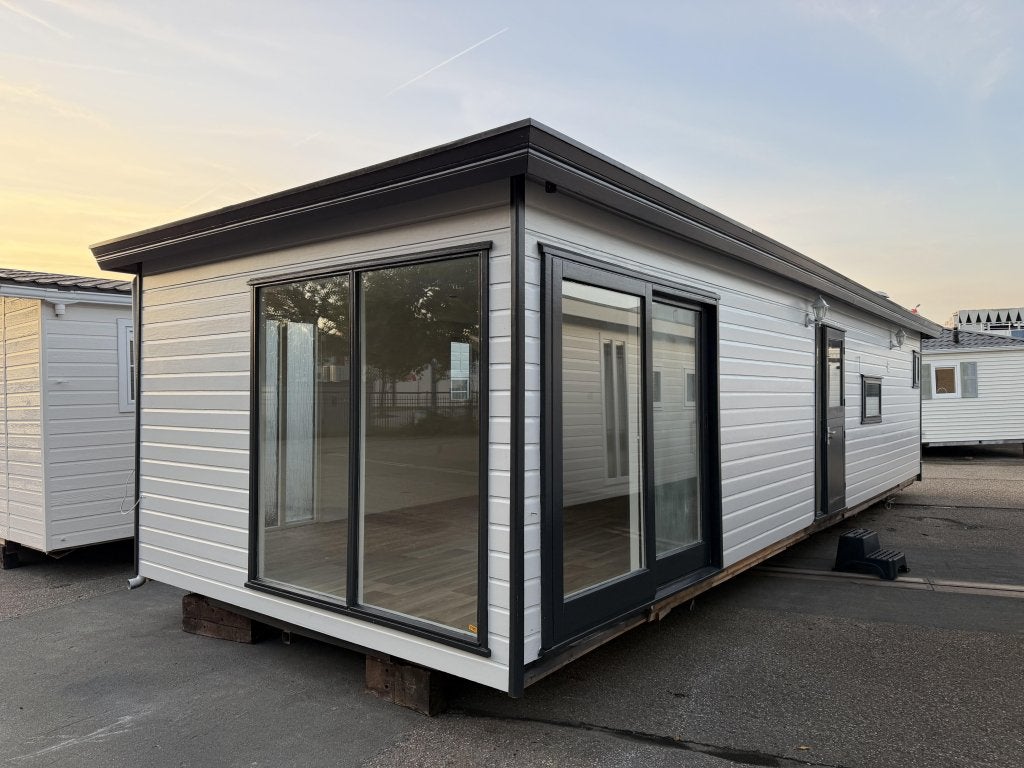 Maat Chalet 11.20 x 3.80 m 2 Slp Winterhard, Niet ingevuld, Niet ingevuld, Niet ingevuld