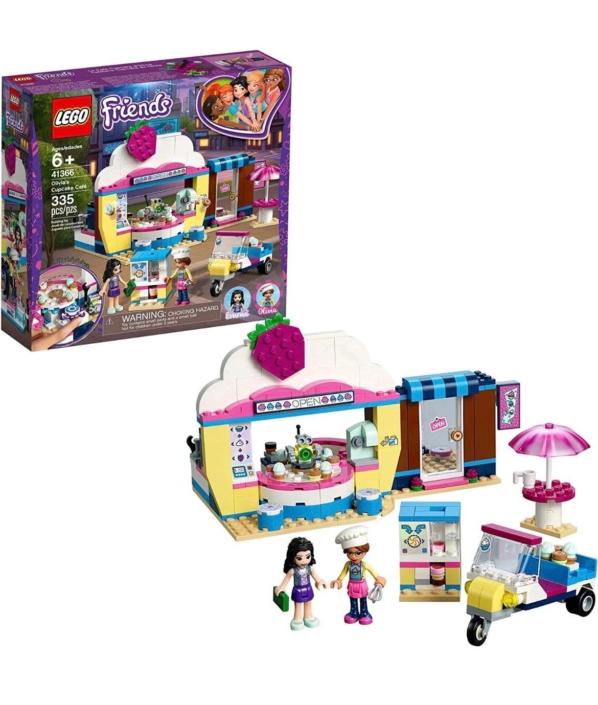 Lego Friends 41366 Olivia's Cupcake Café - Complete set, Ophalen, Lego, Friends, Zo goed als nieuw
