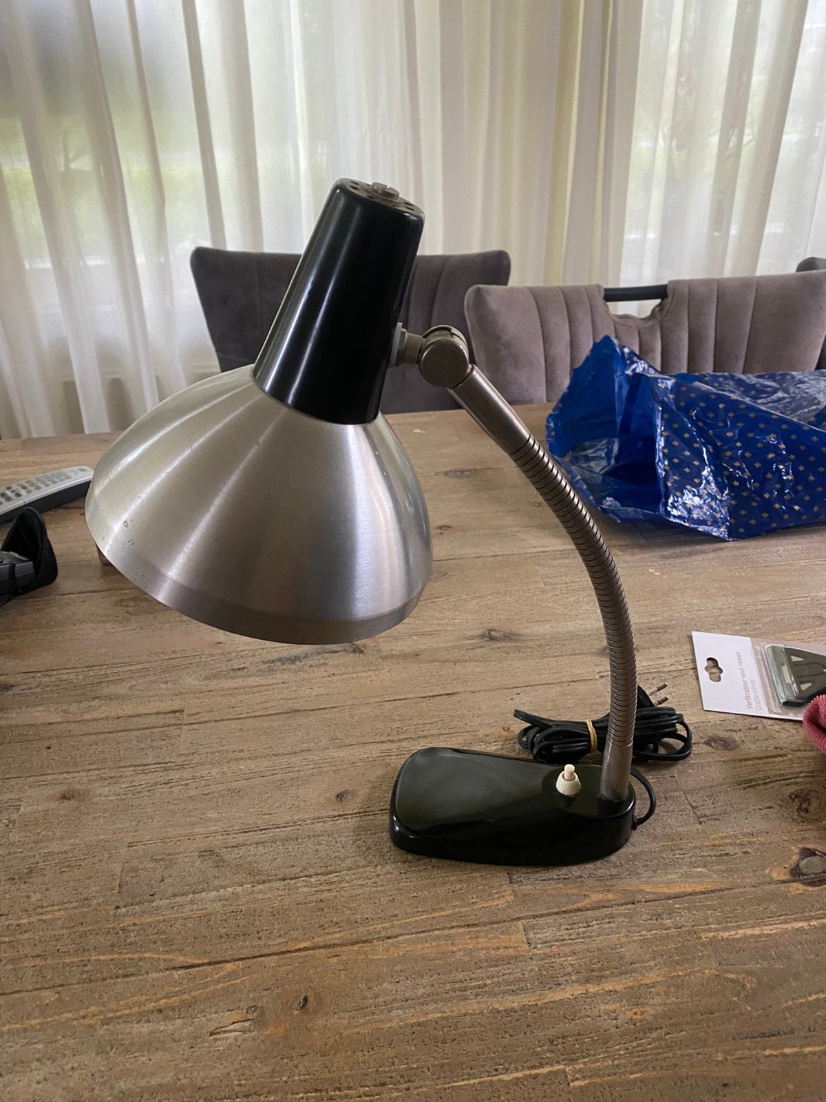 vintage bureaulamp van Hala Zeist, Ophalen of Verzenden, Gebruikt, Bureaulamp, Vintage