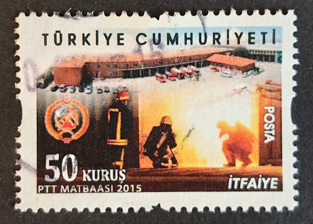 TURKIJE - brandweer 2015, Verzenden, Overige landen, Gestempeld