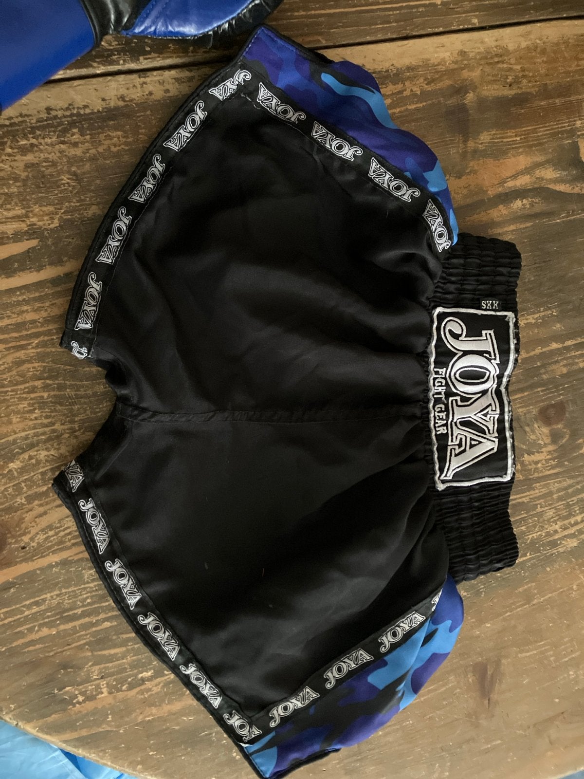 Joya boks broekje XXS - Blauw camouflage, Ophalen of Verzenden, Gebruikt, Jongen of Meisje, Sport- of Zwemkleding