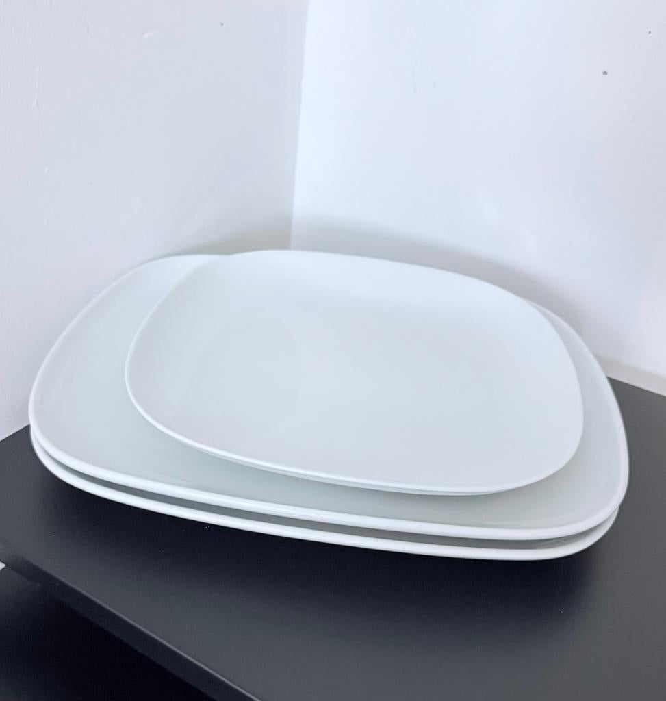 Witte Serveerschalen 3x | IKEA, Keramiek, Ophalen of Verzenden, Overige stijlen, Schaal of Schalen