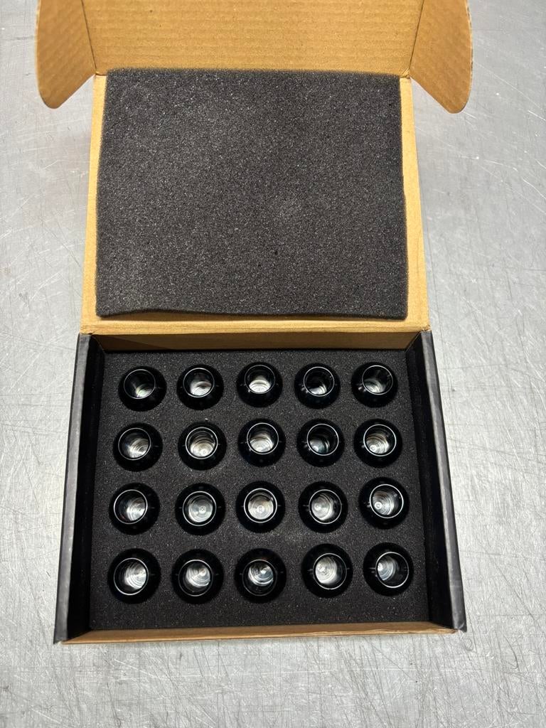 Nwe M14 x 1,5 dop wielmoeren alu zwart, Verzenden, Nieuw