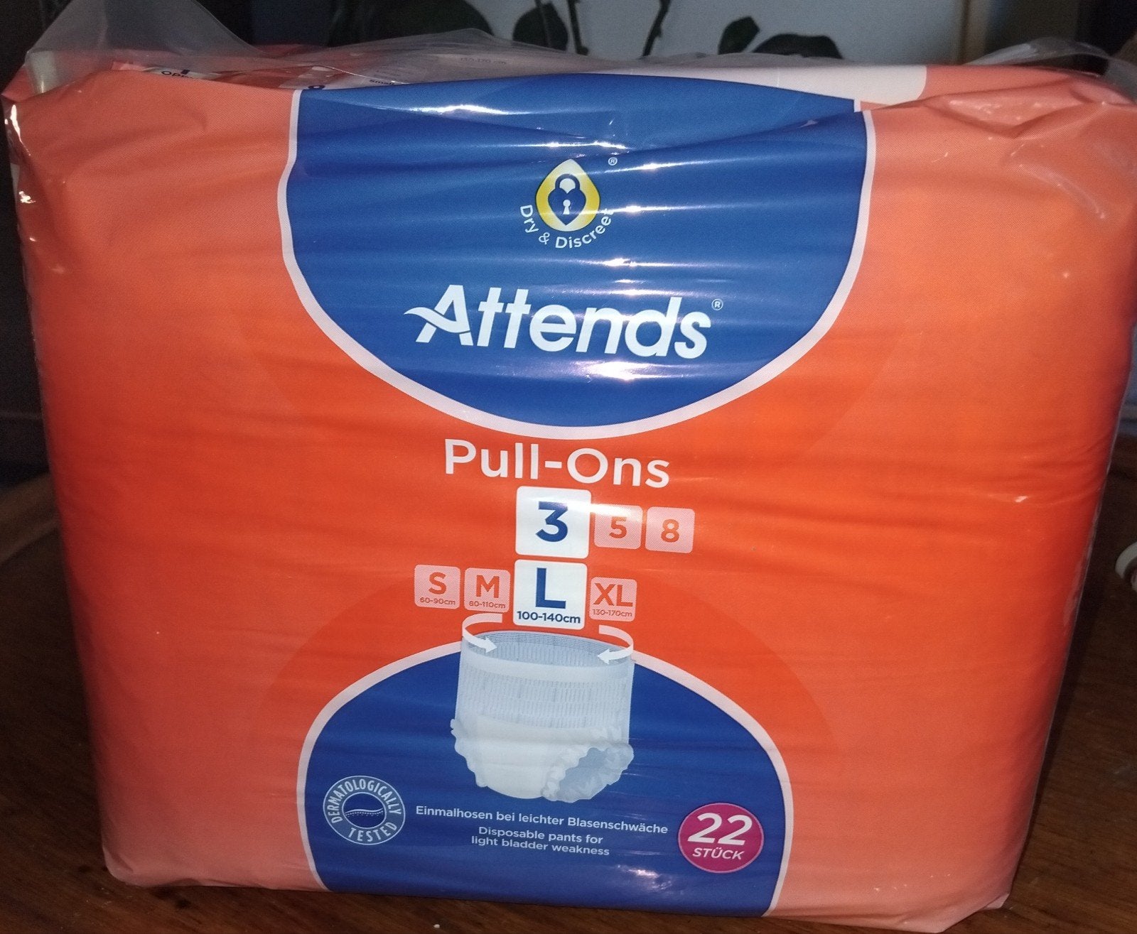 Attends Pull-Ons 5 (Maat L), een absorberend wegwerpbroekje, Ophalen, N.b., Nieuw, N.b.