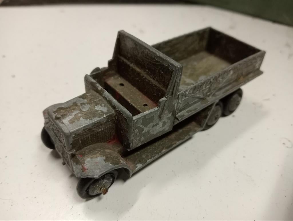 Vooroorlogse Dinky toys 151b  6 wheeled covered wagon, Ophalen of Verzenden, Gebruikt, Auto, Dinky Toys