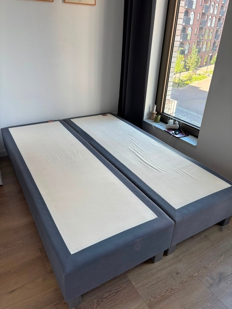 Tweepersoons Bed 140x200 -- Double Bed 140x200, Ophalen, Tweepersoons, 140 cm, Zo goed als nieuw