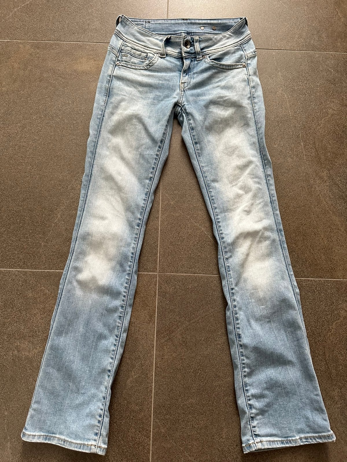 G-star Midge mid Saddle lichtblauw maat 26-32, Ophalen of Verzenden, Gedragen, Blauw, W27 (confectie 34) of kleiner