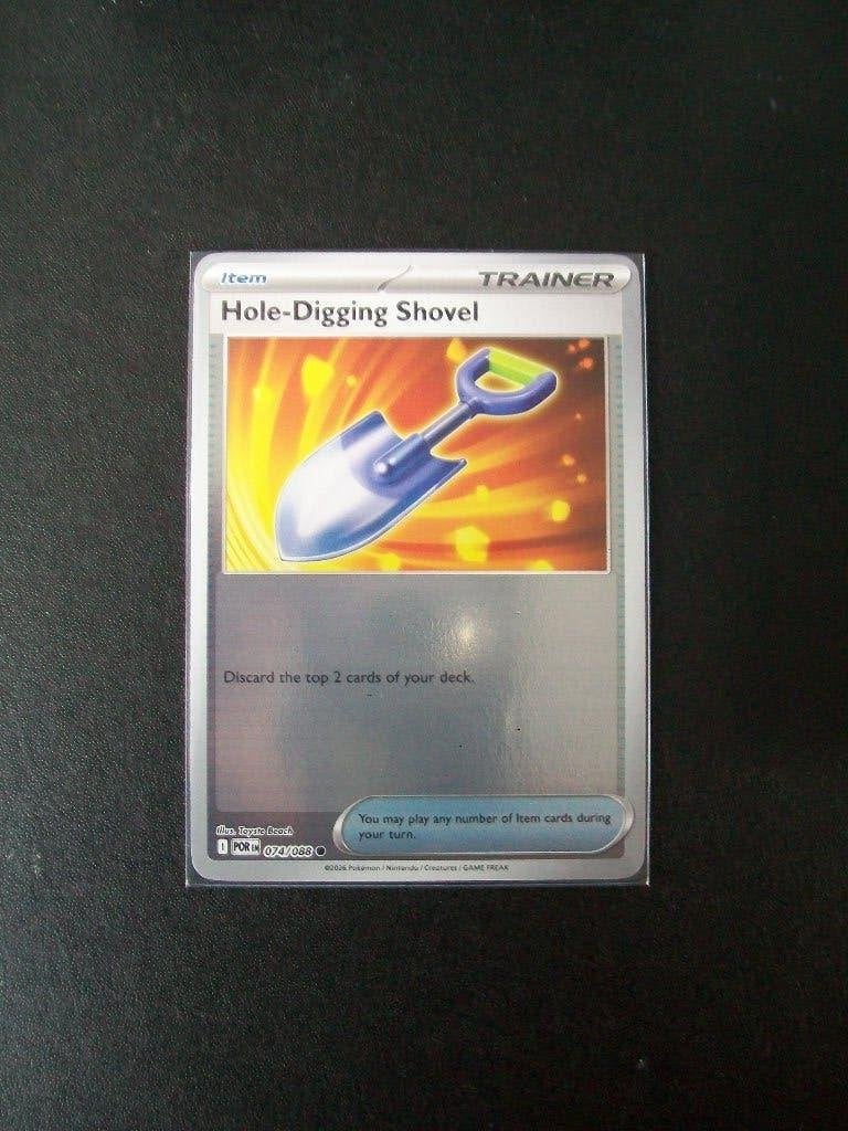 3385. Nieuwe Pokemon Kaart Holofoil HOLE DIGGING SHOVEL, Verzenden, Nieuw, Losse kaart, Foil