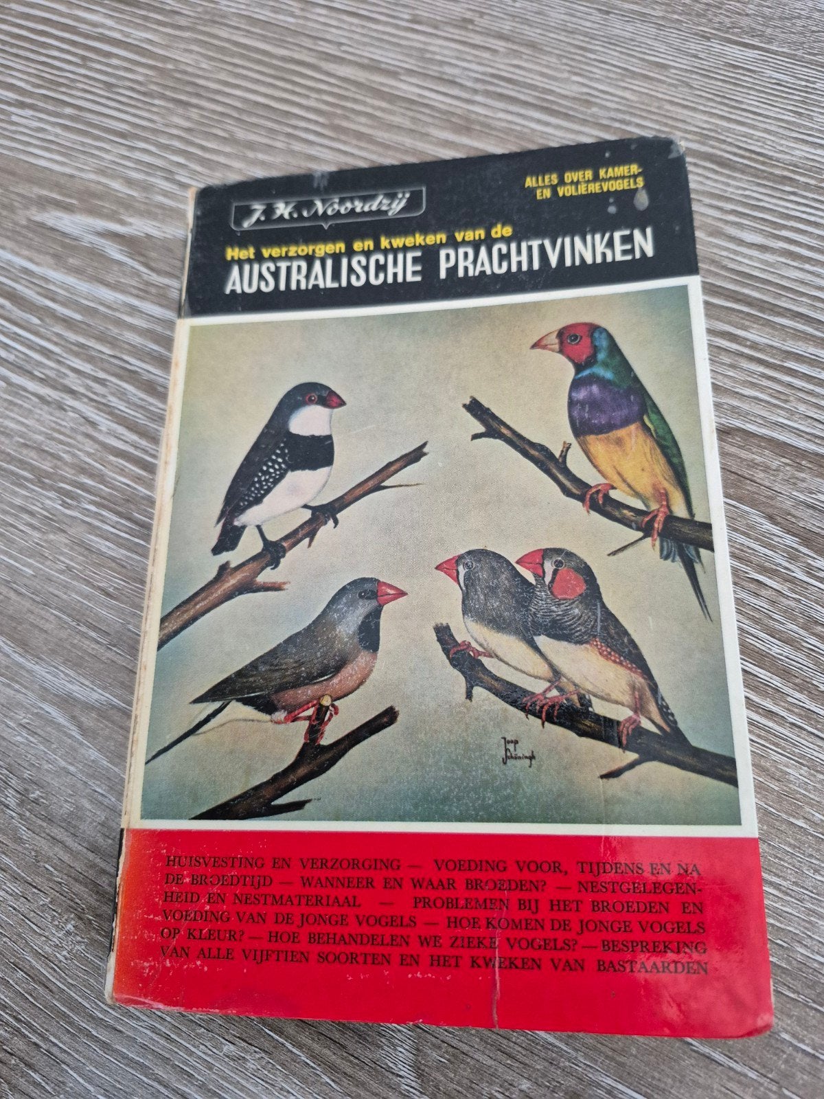 Boek: Het verzorgen en kweken van  Australische Prachtvinke, Ophalen of Verzenden, Gelezen, Overige onderwerpen, J.H. Noordzij