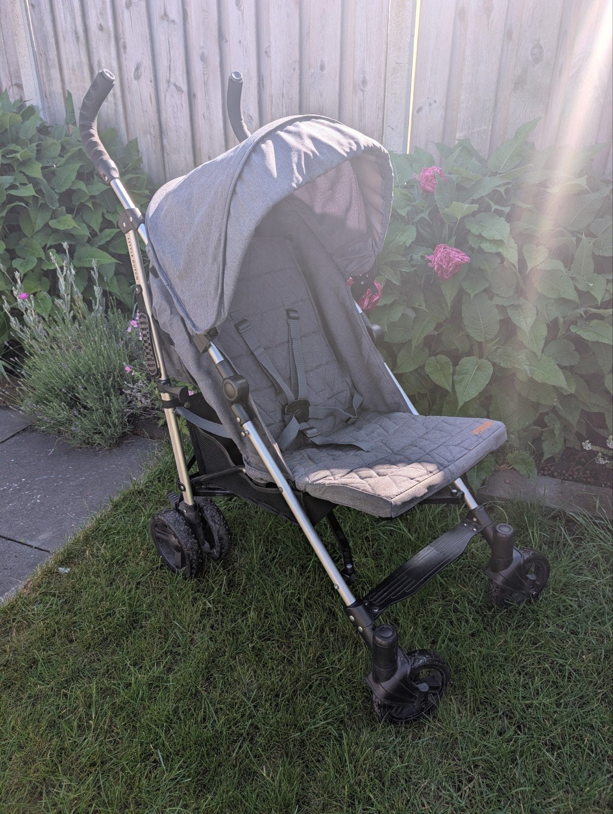 Little Dutch Buggy - grijs + voetenzak, Ophalen, Zo goed als nieuw, Overige merken, Verstelbare rugleuning