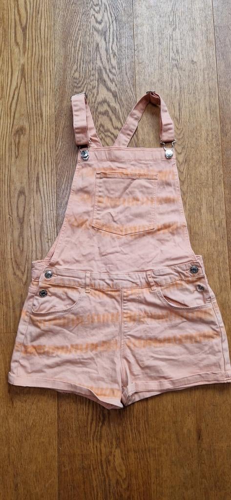 Korte spijkerbroek, salopette, jumpsuit maat 158, Kinderen en Baby's, Kinderkleding | Maat 158, Ophalen of Verzenden, Zo goed als nieuw