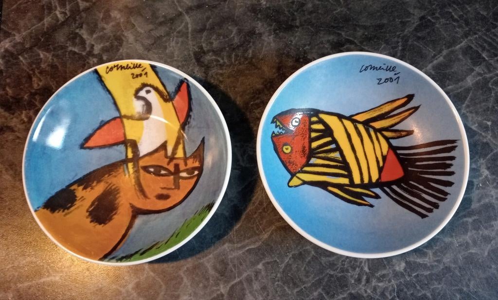 Corneille schaaltjes 2001 - Kat en Vis, Ophalen