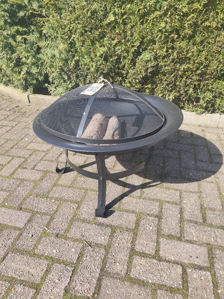 Vuurschaal Ø75cm zwart, Tuin en Terras, Ophalen, Zo goed als nieuw