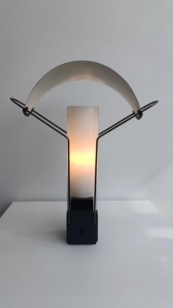 Arteluce Palio lamp, Huis en Inrichting, Lampen | Tafellampen, Zo goed als nieuw, Minder dan 50 cm, Glas, Kunststof, Metaal, Ophalen of Verzenden