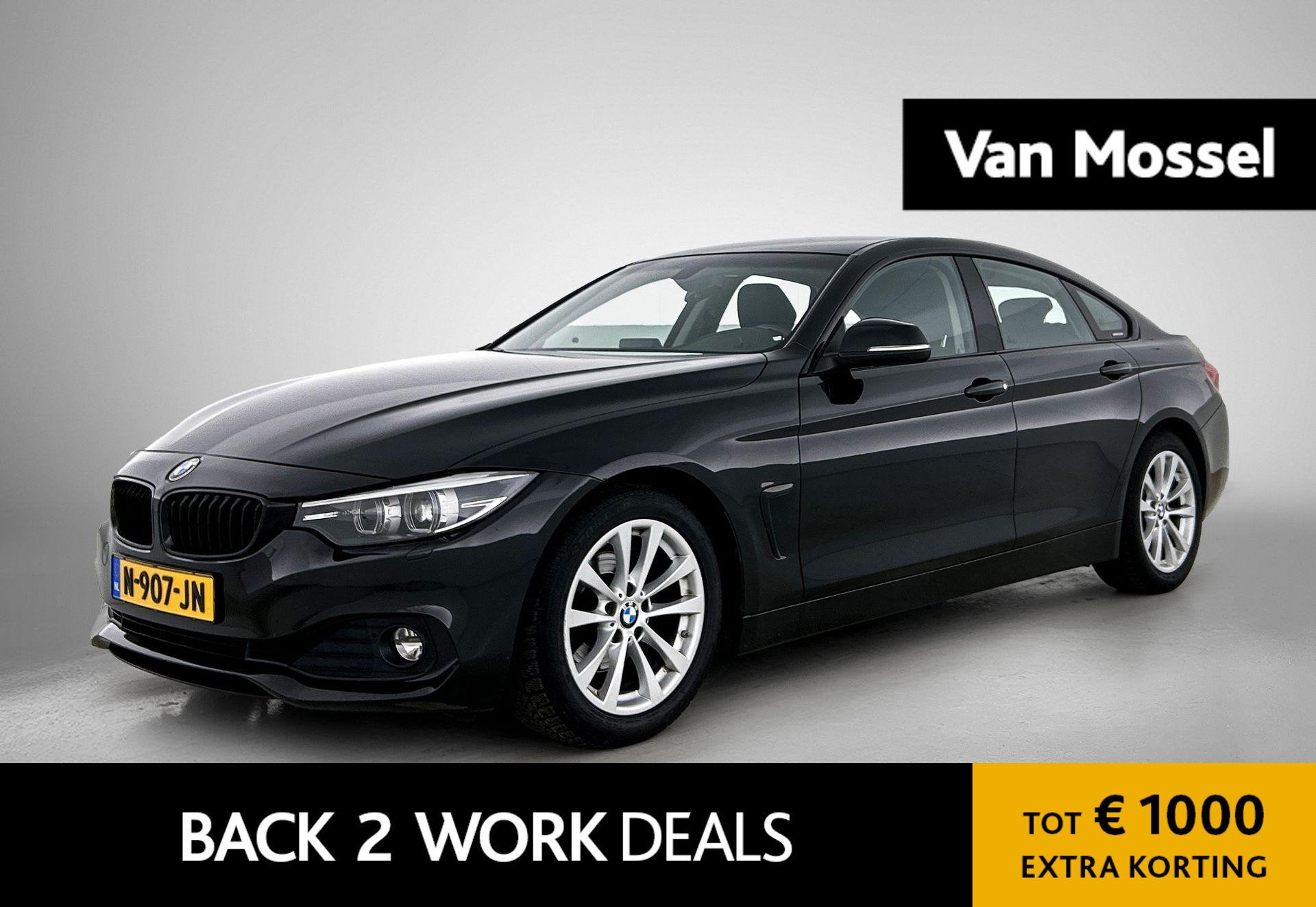 BMW 4-serie Gran Coupé 420i Executive | Automaat | Navigati, Auto's, Automaat, Gebruikt, 4 cilinders, Zwart