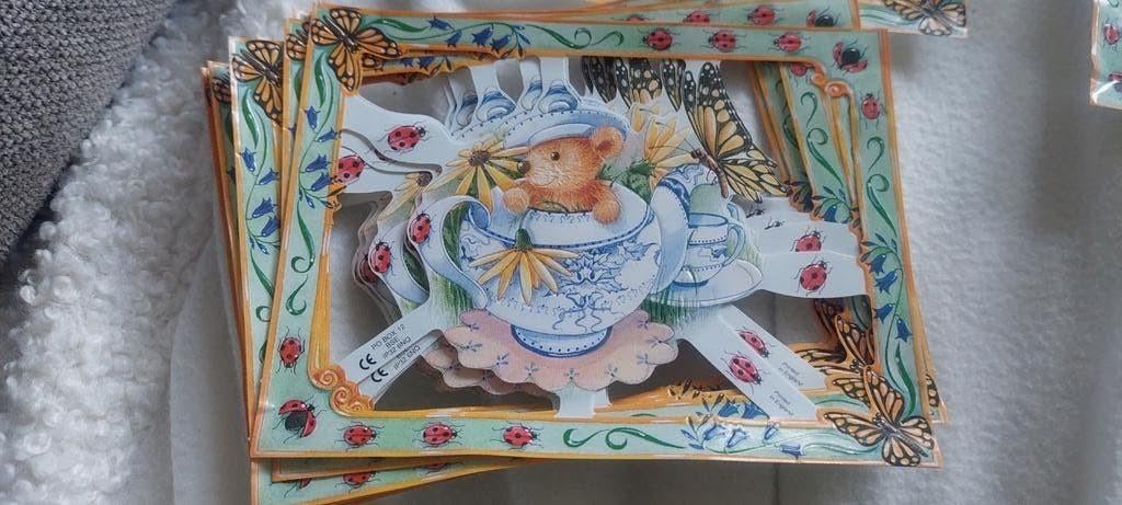 18 grote losse  poesieplaatjes muis / vlinder, Ophalen of Verzenden