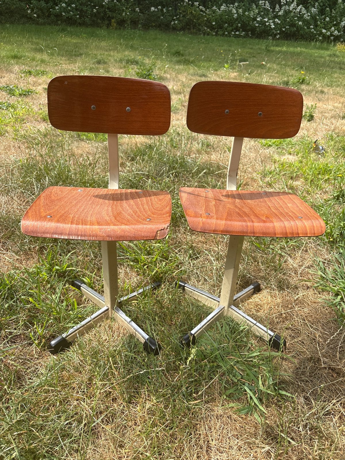 Vintage kinderstoelen, set van 2, 60cm hoog, Ophalen