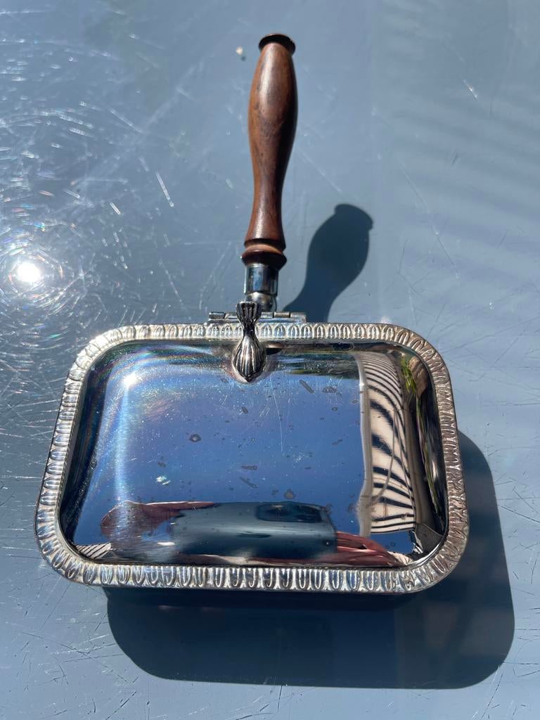 Antieke Verzilverde Stille Butler / Kruimelvanger WOLFF, Ophalen of Verzenden
