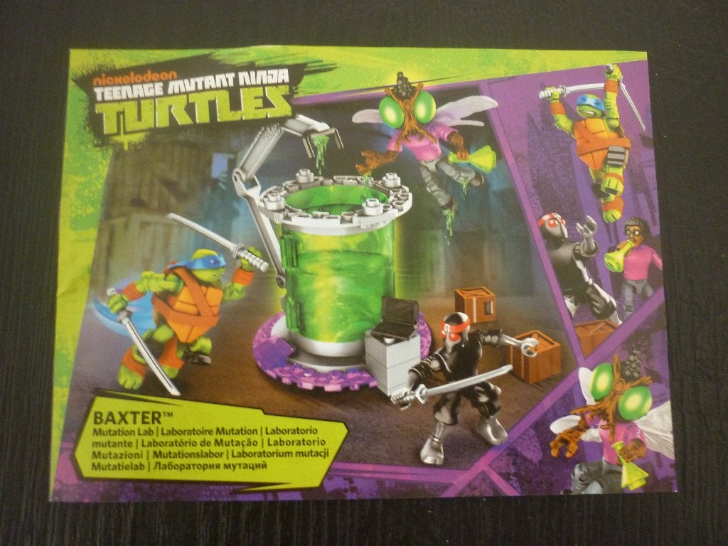 3 poppetjes Ninja Turtles  Leo - Foot Soldier - Baxter, Ophalen of Verzenden, Zo goed als nieuw