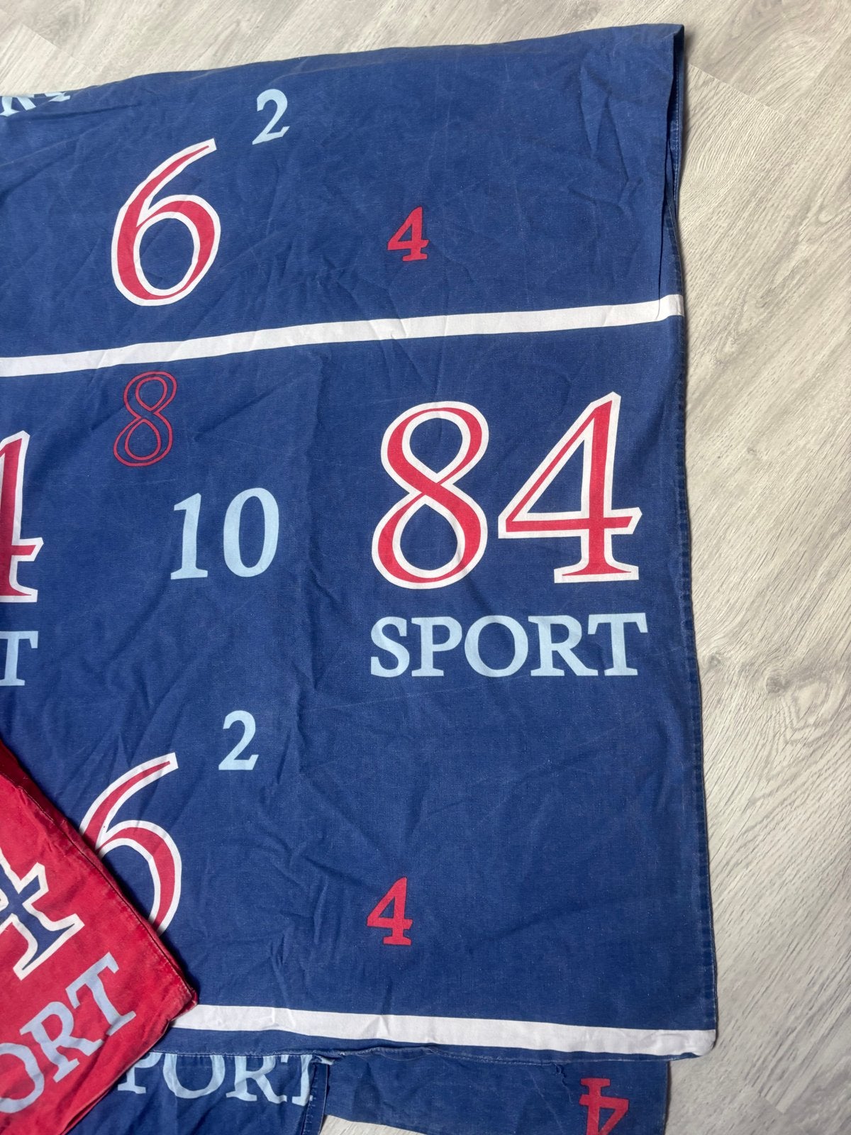 Dekbedovertrek 1 persoons met sportief design - Blauw/Rood, Gebruikt, Eenpersoons, Meerkleurig, Dekbedovertrek