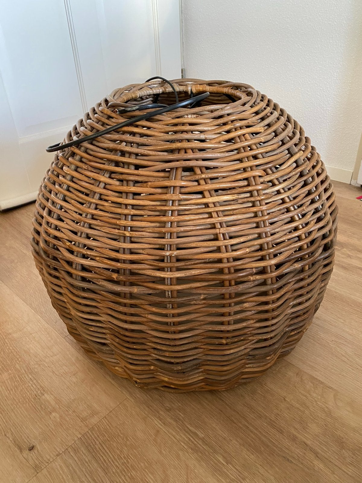 Rotan hanglamp / plafondlamp 40x50 cm, Huis en Inrichting, Kasten | Televisiemeubels, Ophalen, Gebruikt, 50 tot 100 cm, Minder dan 100 cm