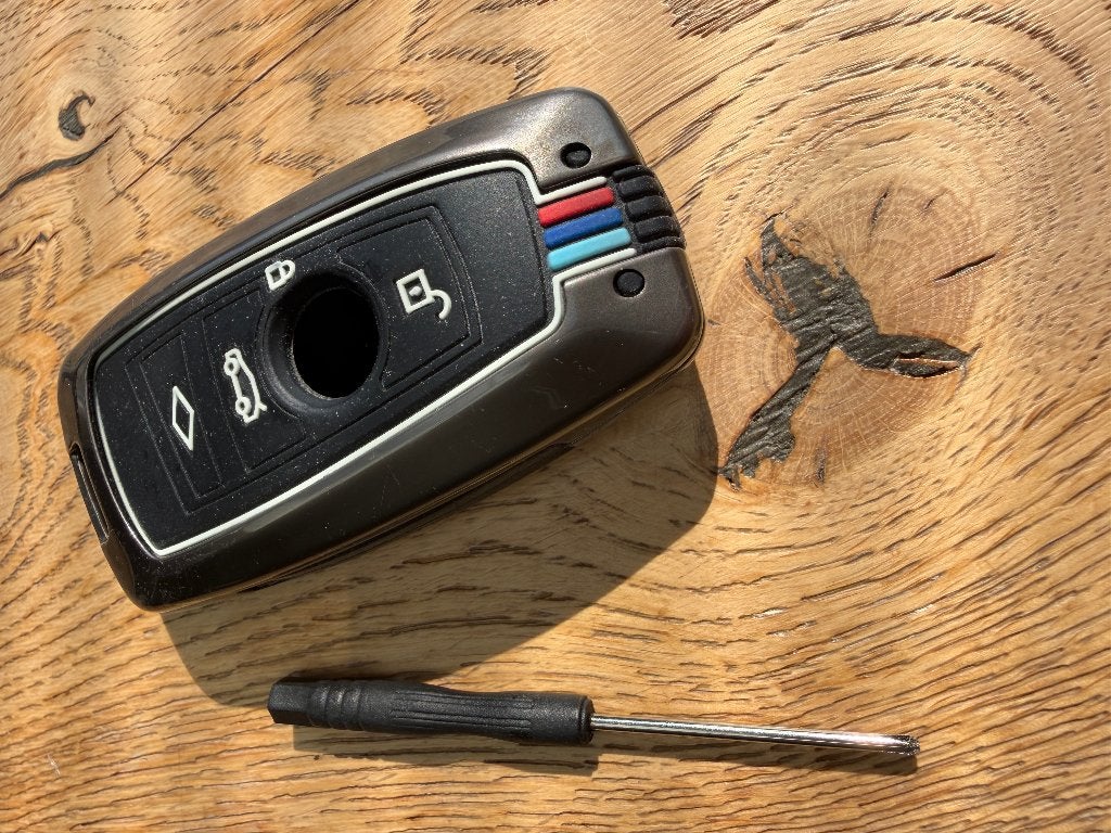 Metalen autosleutel beschermhoes – voor BMW sleutels, Ophalen of Verzenden, Zo goed als nieuw