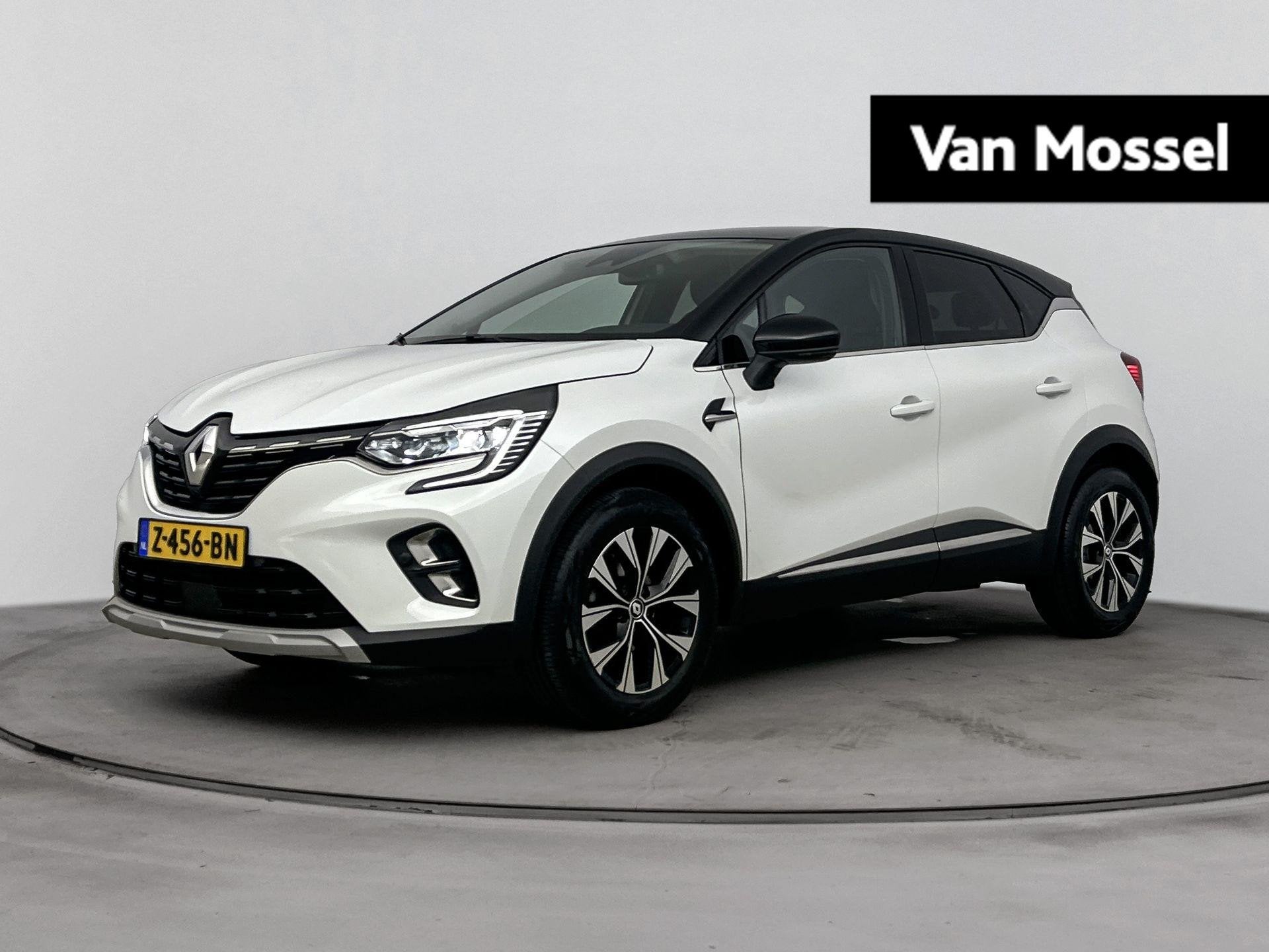 Renault Captur 1.3 mild hybrid 140Pk Techno | Navigatie | Pa, Euro 6, 4 cilinders, Leder en Stof, Wit