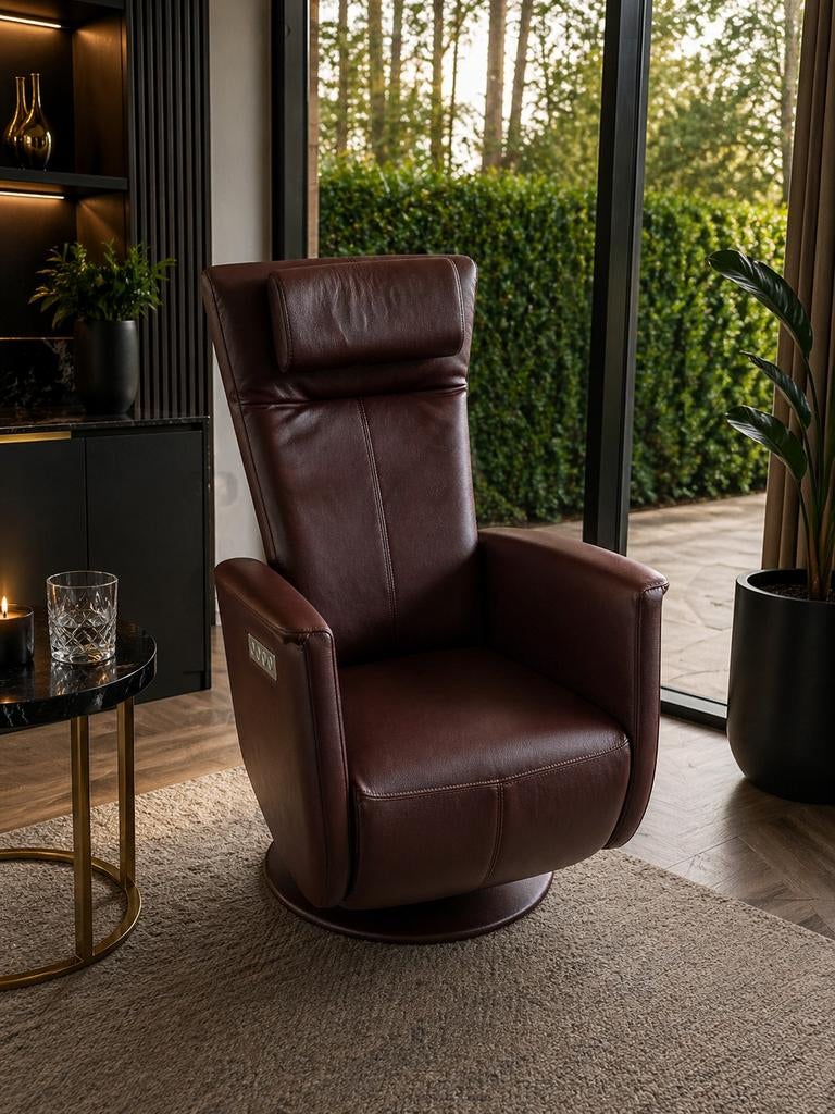 relaxfauteuil Prominent - sta op stoel - massage functie, Ophalen of Verzenden, Zo goed als nieuw, Minder dan 75 cm, 50 tot 75 cm