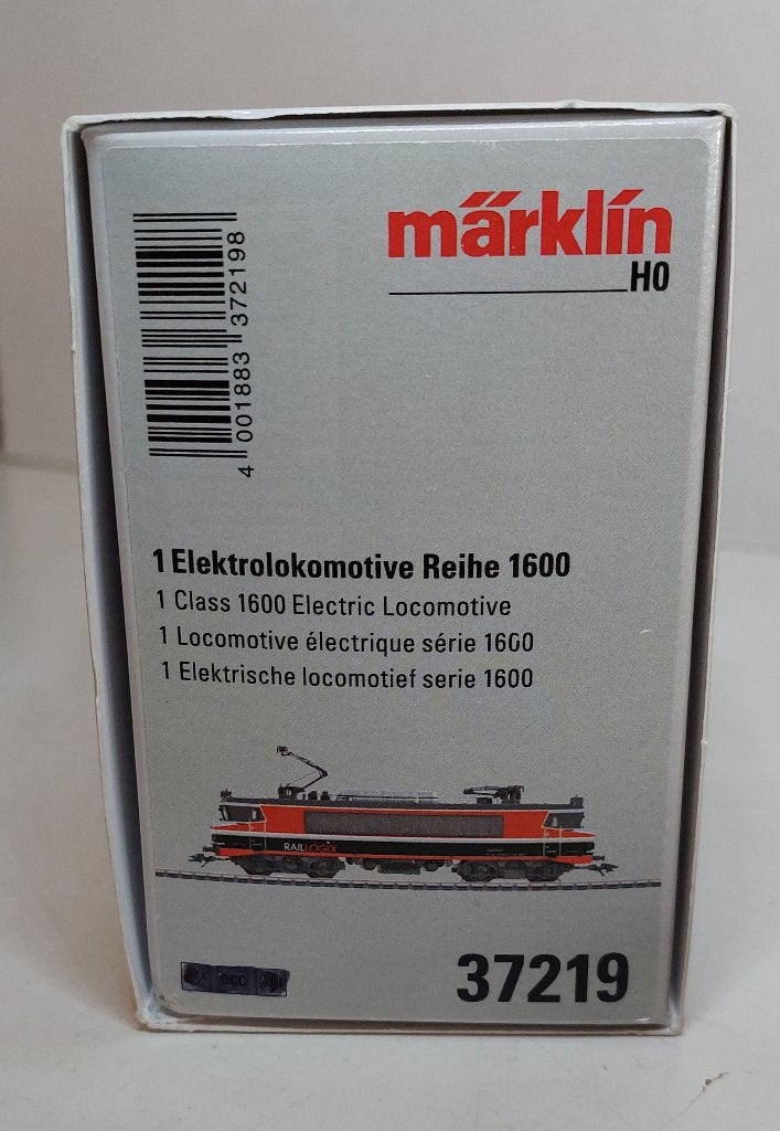 Lege Marklin doos 37219 zonder inleg met boekje (10), Wisselstroom, Locomotief, Ophalen of Verzenden, Märklin