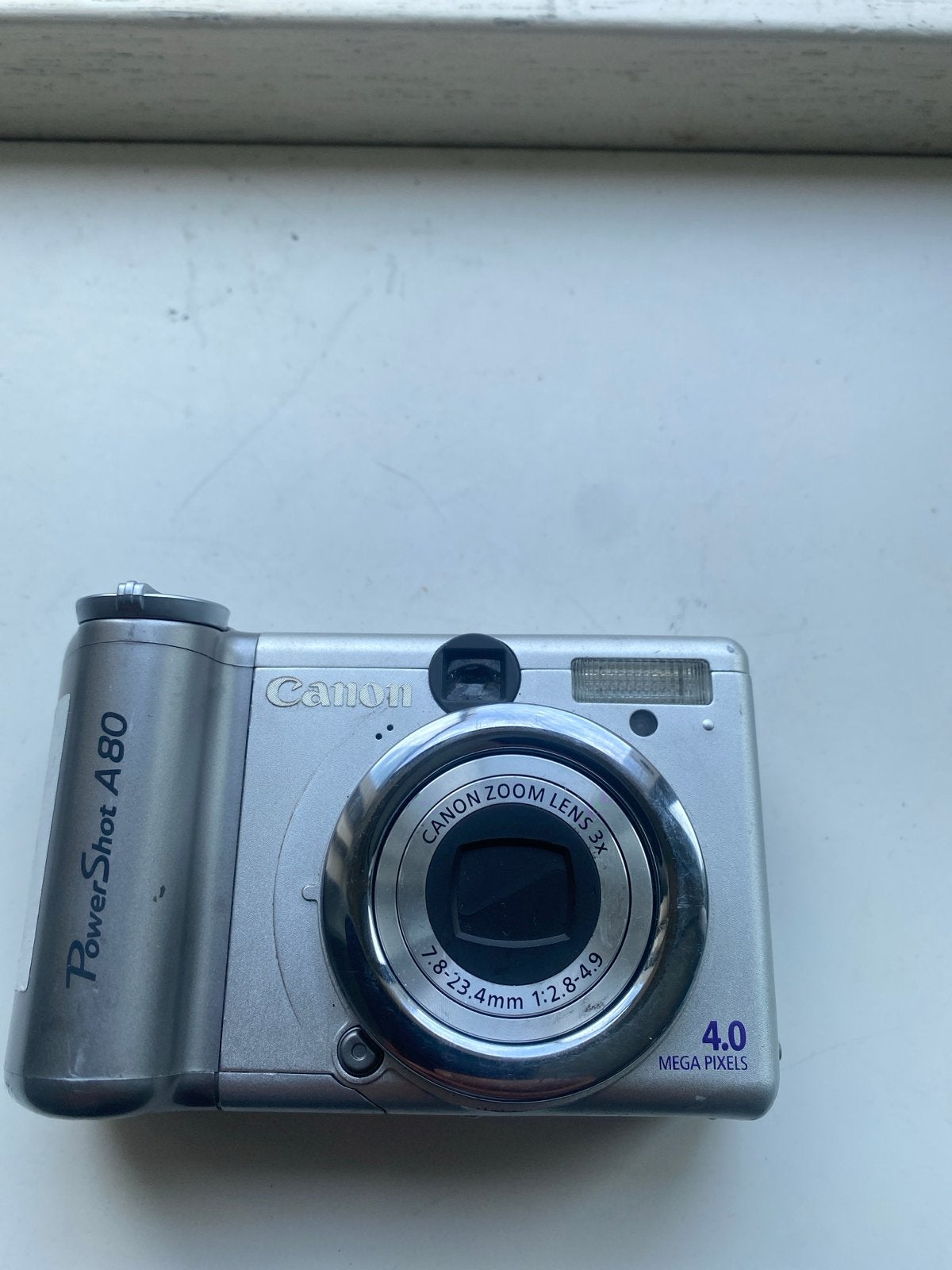 Canon PowerShot A80 Compactcamera - 4.0 Megapixels, Ingebouwde flitser, Gebruikt, Canon, Ophalen of Verzenden