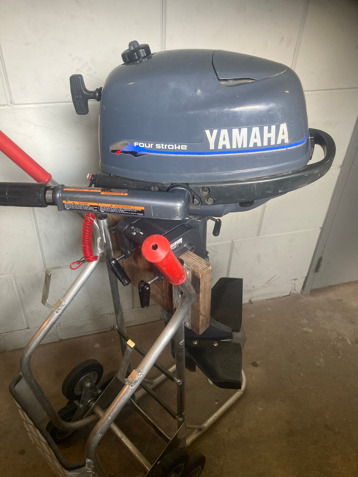 Steek kar voor buten boord moutor, Watersport en Boten, Gebruikt, Minder dan 5 pk, Viertaktmotor, Ophalen of Verzenden