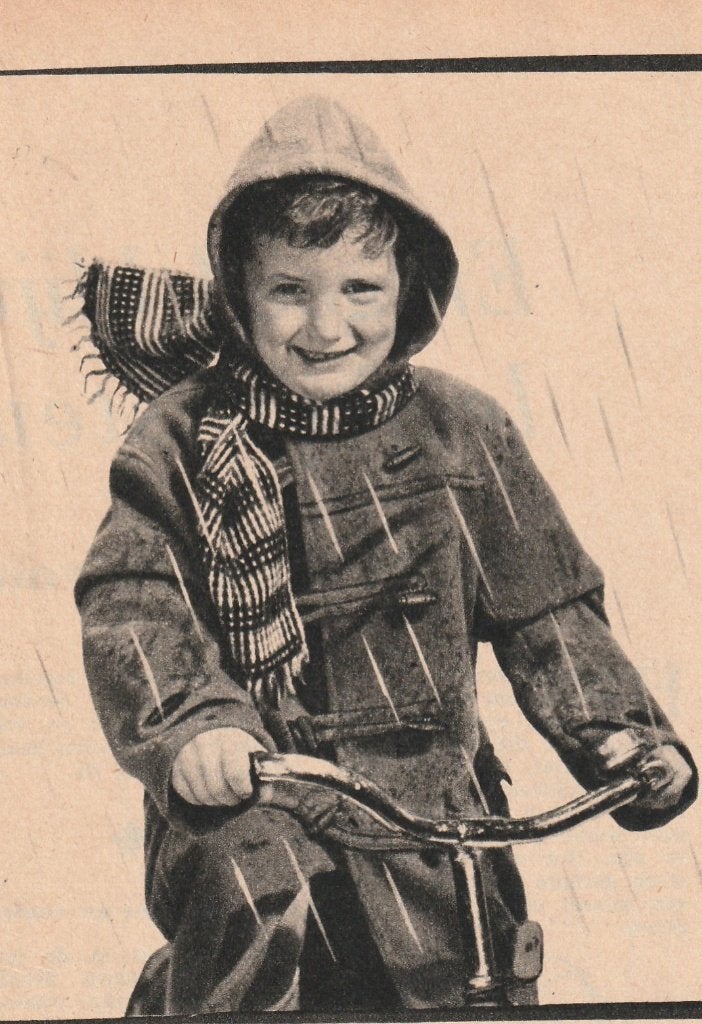 Retro reclame 1956 Verkade Biskovite jongetje fiets, Verzenden, Overige typen
