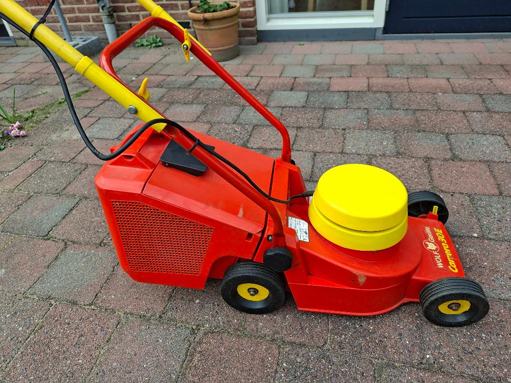 Grasmaaier Wolf, Ophalen, Cirkelmaaier, Gebruikt, Elektrische grasmaaier