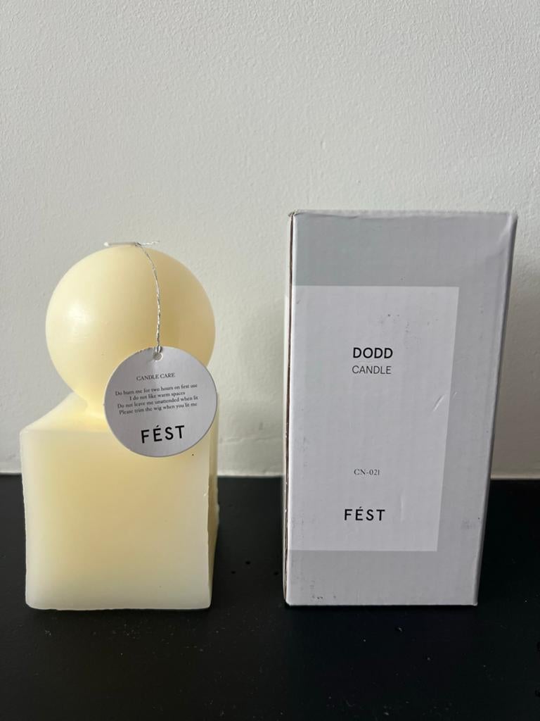 Nieuw Fést Dodd Candle kaars gebroken wit, Overige materialen, Nieuw, Ophalen of Verzenden, Crème