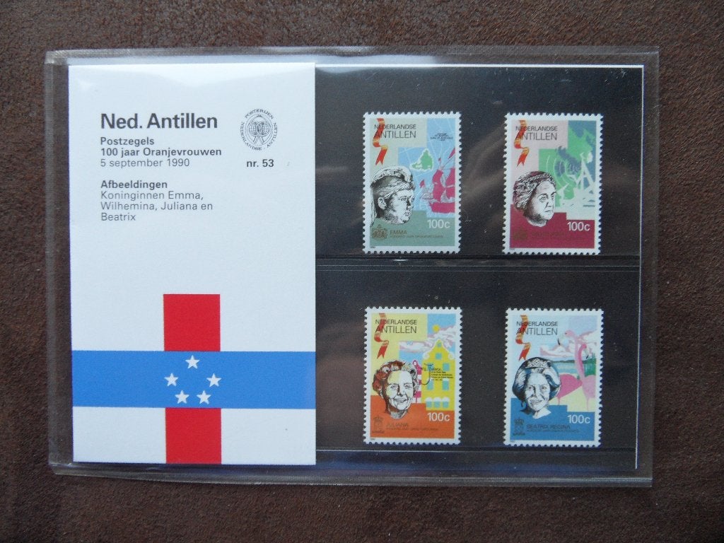 Postzegelmapje 53 Ned. Antillen  100 jaar Oranjevrouwen, Postzegels en Munten, Ophalen of Verzenden, Postfris