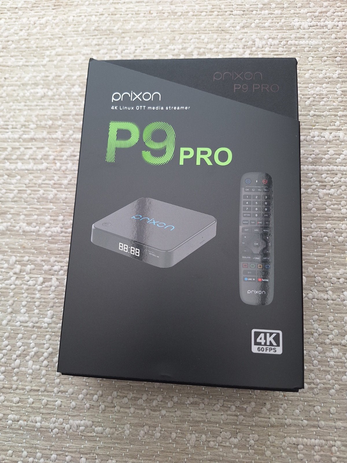 PRIXON P9 PRO 4K Linux OTT Mediaspeler - Nieuw in doos, Ophalen of Verzenden, Nieuw, HDMI, Zonder harde schijf