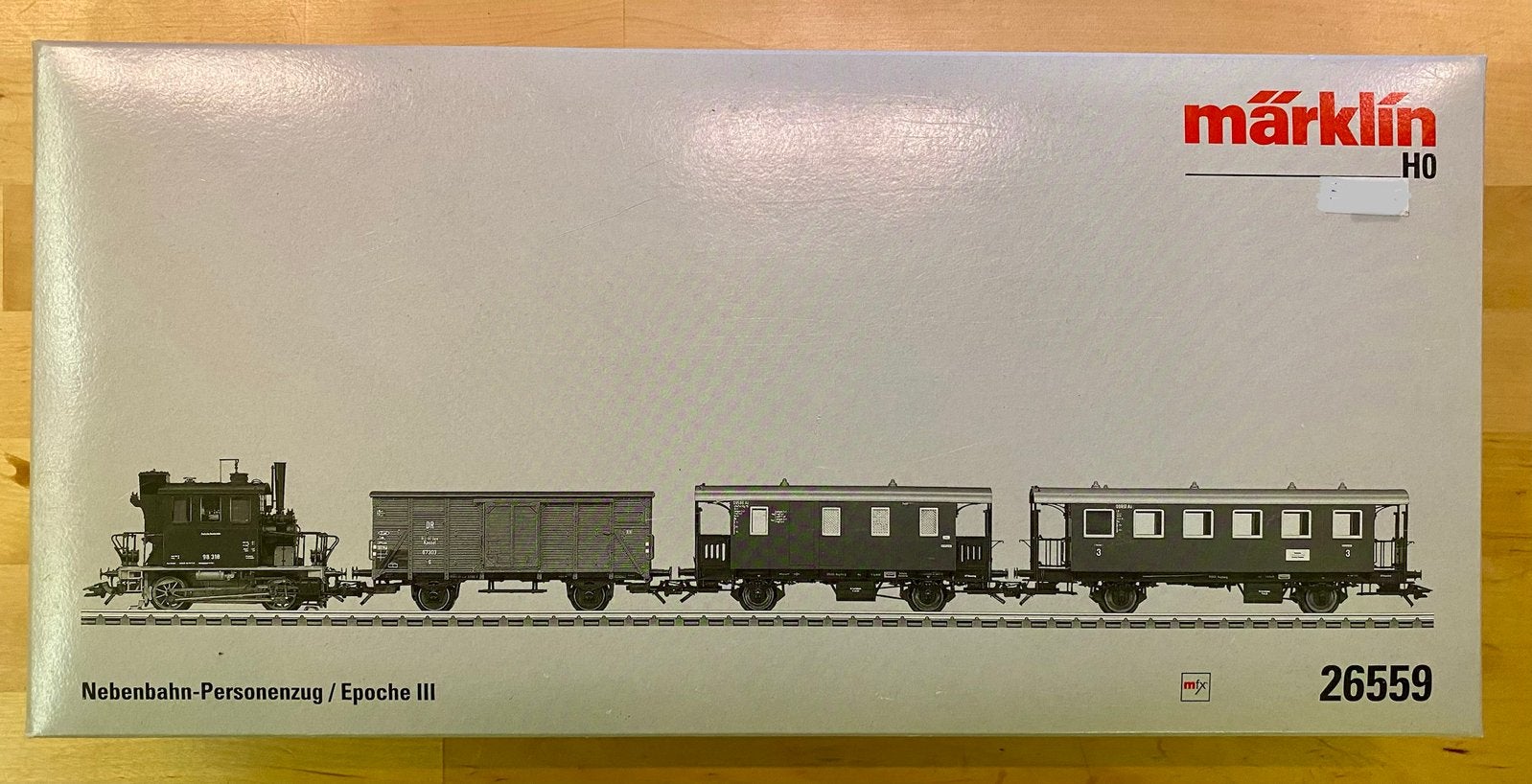 Marklin Glaskasten set 26559 ovp en Marklin  loc 34971 ovp, Wisselstroom, Locomotief, Ophalen of Verzenden, Zo goed als nieuw