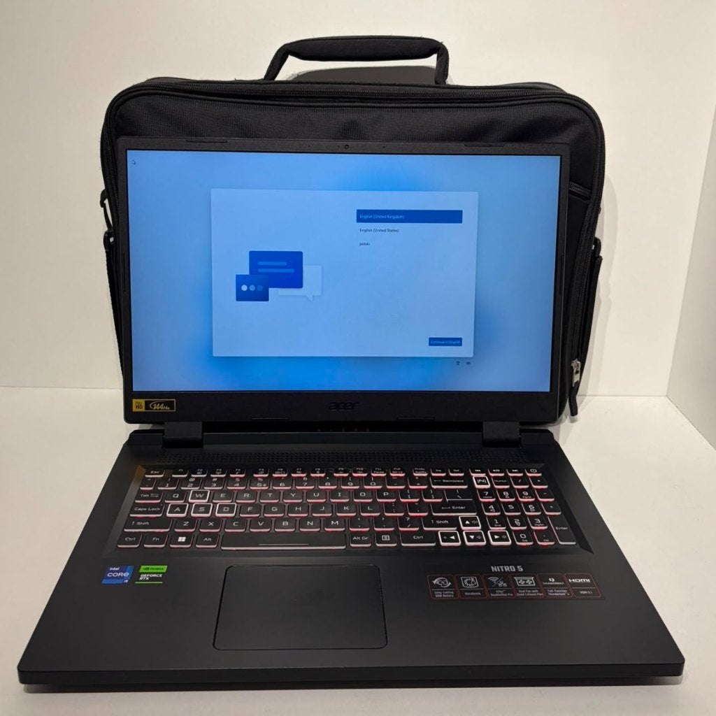 ACER Nitro 5 AN517-55-921R 17.3'' i9 16GB RAM 512GB SSD ZGAN, Qwerty, Zo goed als nieuw, SSD, 17 inch of meer