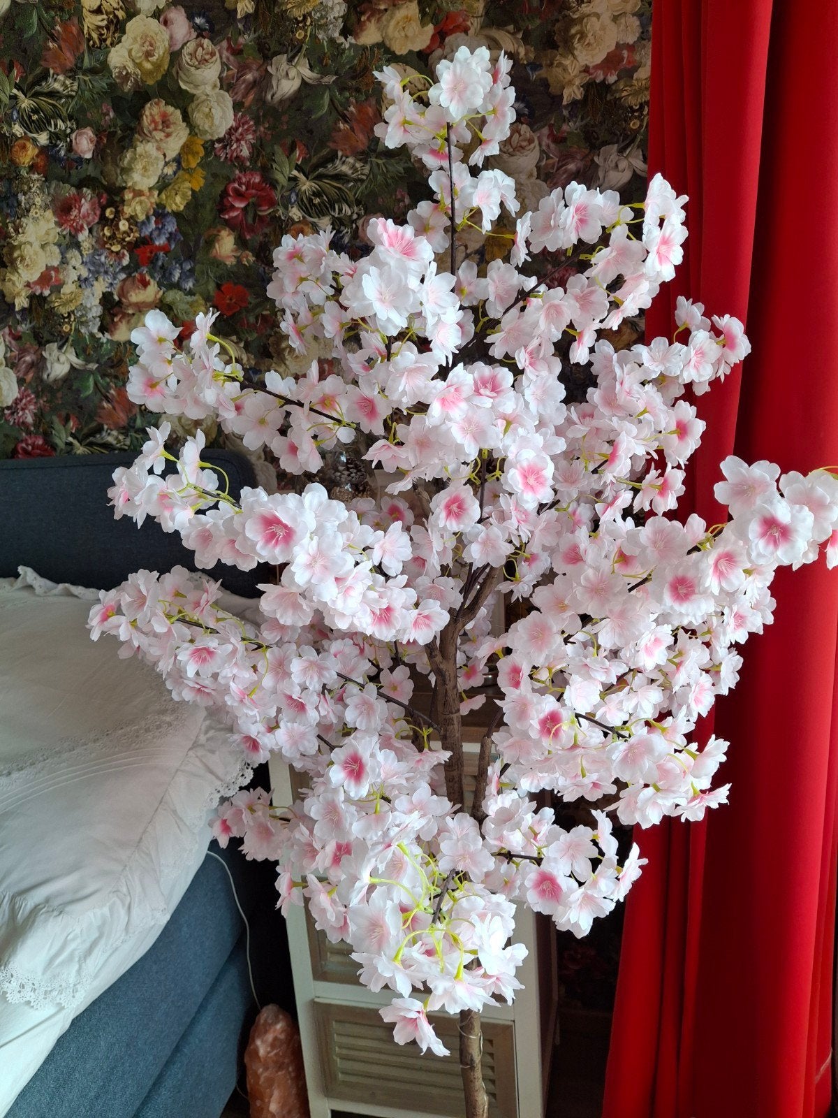 Bloesemboom kunst,heel mooi met lampjes!, Ophalen, Zo goed als nieuw