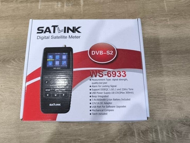 Satlink WS-6933 Dig. Satellite meter Finder, Ophalen of Verzenden, Zo goed als nieuw, Overige merken